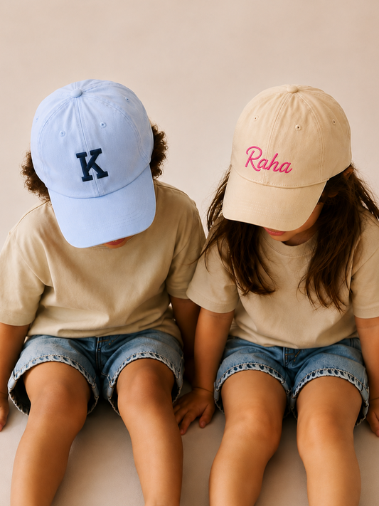 Personalised Name/Initial Embroidered Kids Cap