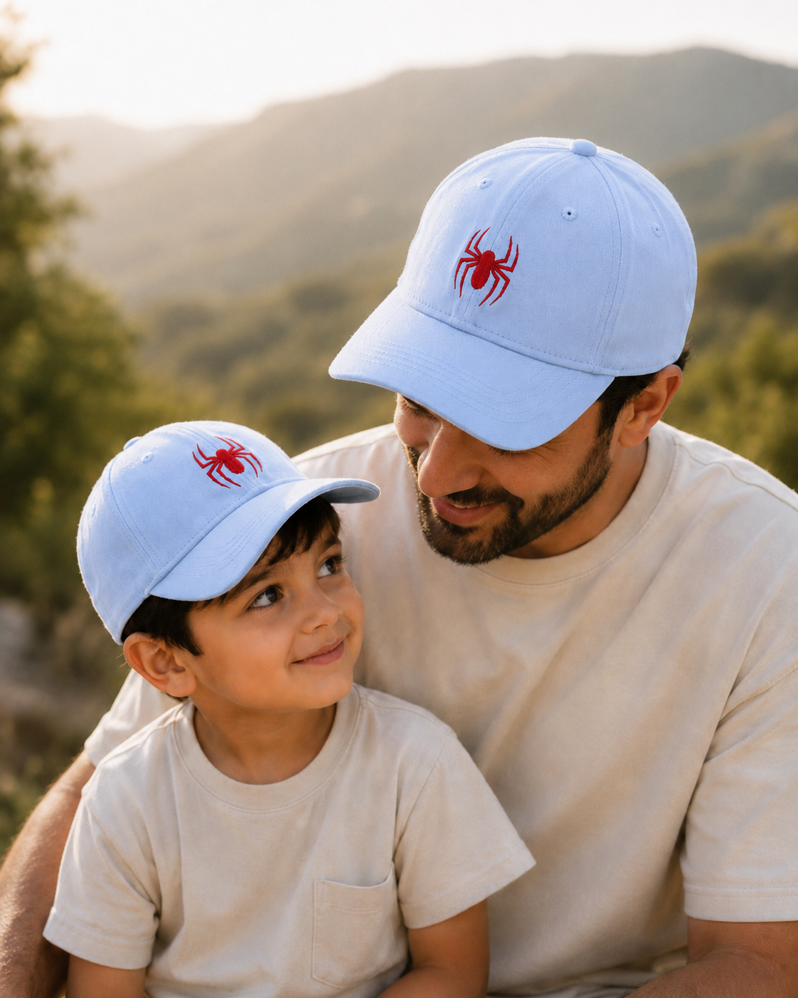 Spider Embroidered Customised Kids Cap