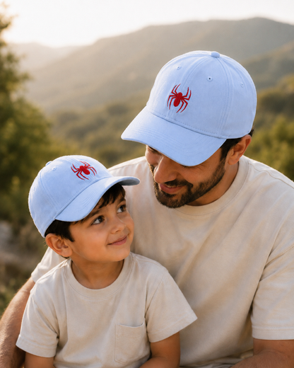 Spider Embroidered Customised Kids Cap