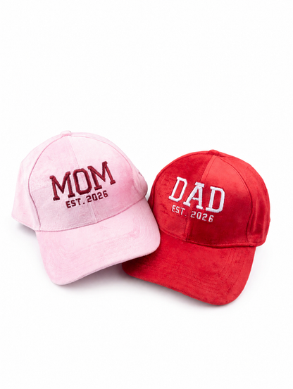 Customised Mom & Dad Est Caps