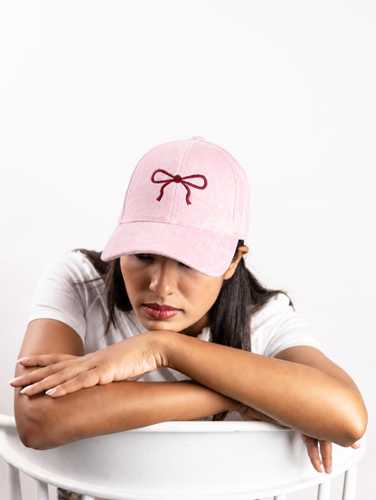 Pookie Bow Customised Cap