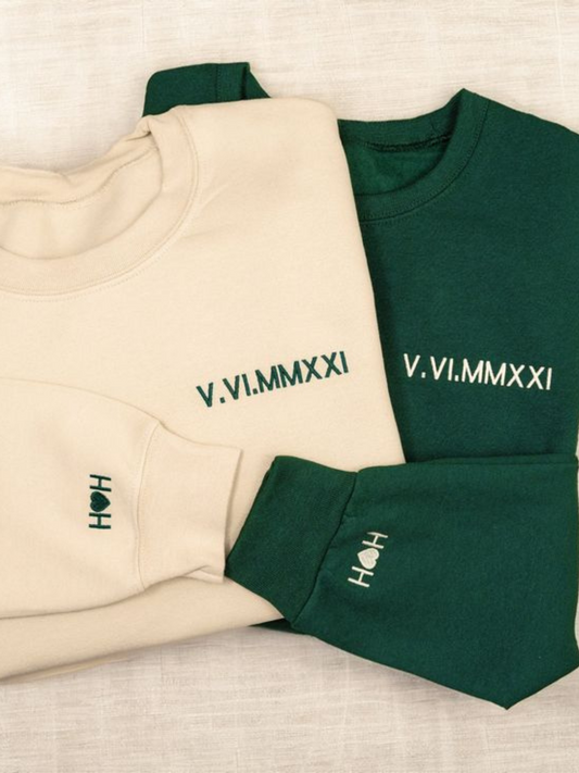 Custom Roman Numeral Sweatshirt