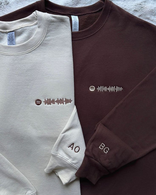 Custom Spotify Song Sweatshirts - Upload your own Song